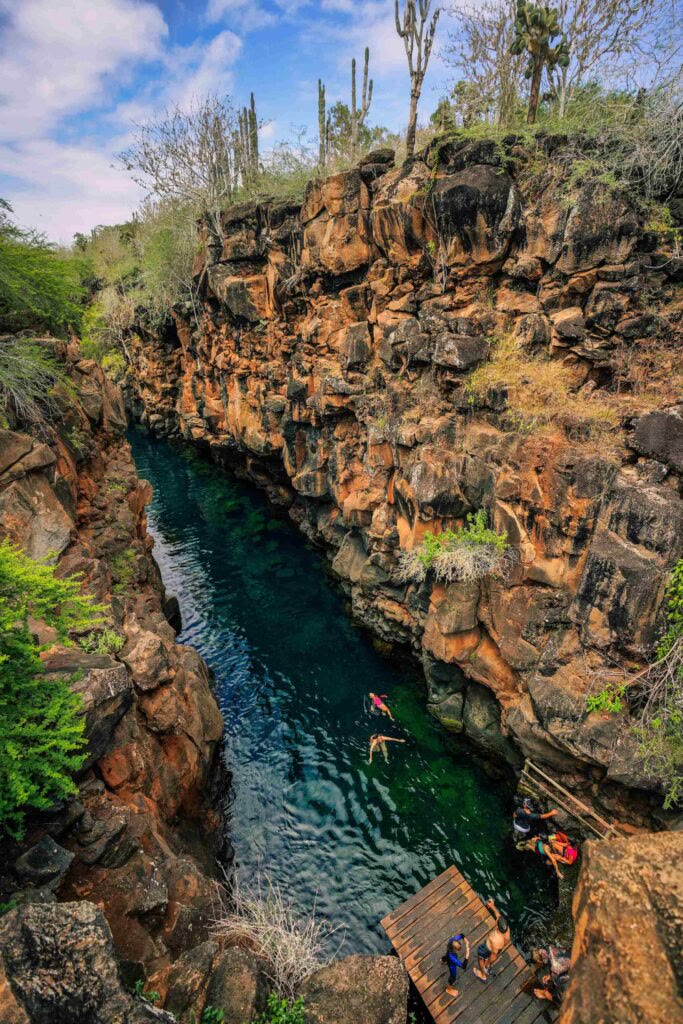 The clear-water canyon of Las Grietas